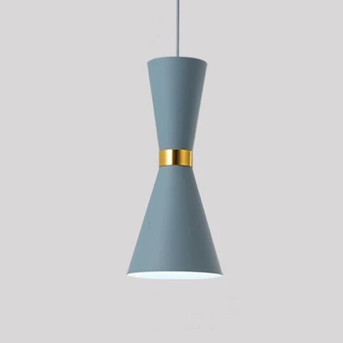 Qfdian home decor hot sale new Nordic Simplicity LED E27 Pendant Light Modern Macaron Hanging Lights Home Improvement Iron and Wood Decoration Pendant Lamp