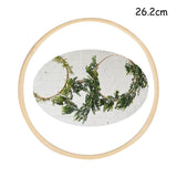 Qfdian Christmas 10-40cm Gold Iron Metal Ring Hoop Wreath Garland Floral Wreath For Home DIY Handmade Door Hanging Wedding Decoration Baby Shower