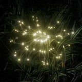 Qfdian Party decoration Party gifts hot sale new LED Solar Firework Lights Outdoor Waterproof Fairy Garland 90/150 LEDs Light String Garden Lawn Street Christmas Decoration