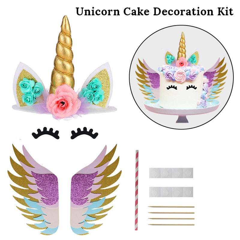 Unicorn Party Supplies Paper Popcorn Box Cookie Gift Box Bag Kids Unicorn Theme Birthday Party Decoration Baby Shower Supplies