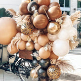 Qfdian Party decoration hot sale new 30/50 5/10inch Coffee Brown Khaki Skin Color Animal Pattern Balloon Jungle Party Balloon Decoration Birthday Party Supplies