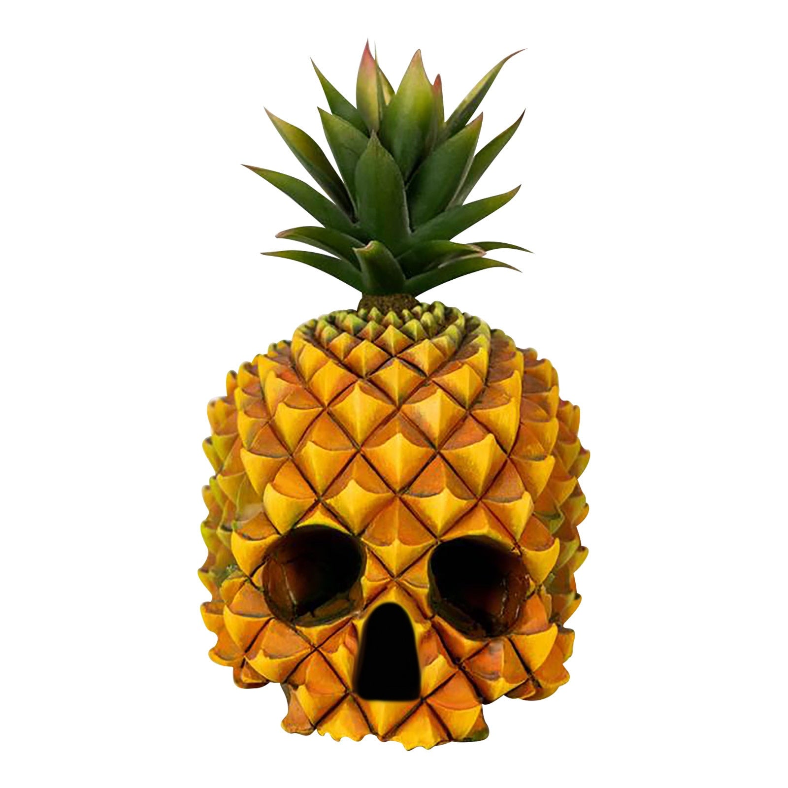 Qfdian Resin Skull Pineapple Storage Figurines Modern Fruit Box Halloween Decoration Interior Home Decor Desk Or Home Table Decoration