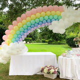 Qfdian halloween decorations christmas decorations 12-32Pcs Macarons Color Pastel Candy Balloons Latex Round Helium Baloons 5 10 12Inch Wedding Birthday Baby Shower Party Decorate