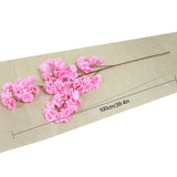 Qfdian wedding decorations hot sale new 20PCS Cherry Blossom Flower Branch High Quality Lifelike Fake Flower DIY Home Party Decoration Wedding Arch Decoration