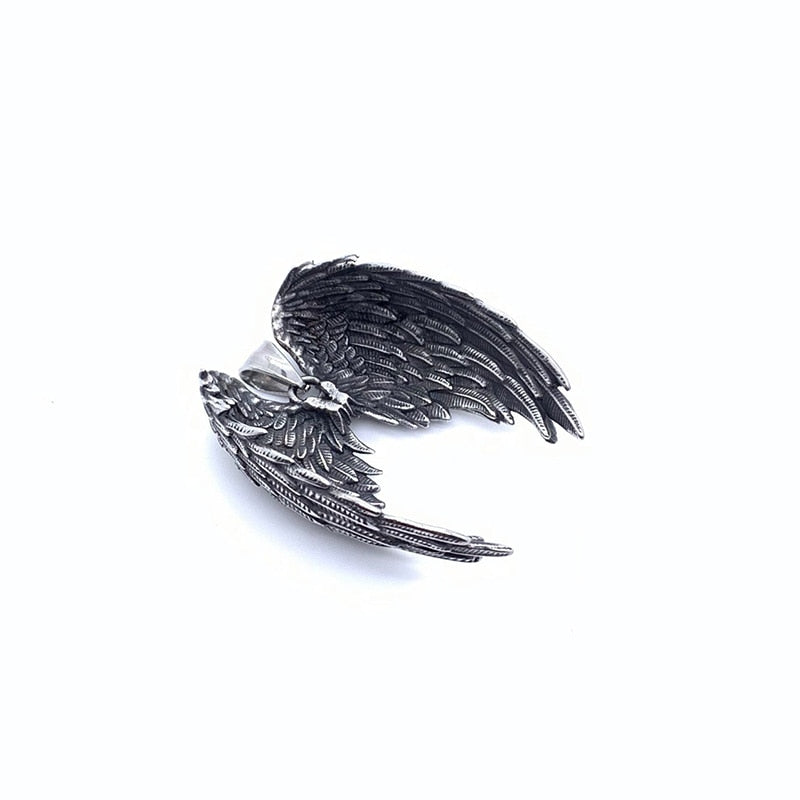 Qfdian father's day gifts Fashion Exquisite Angel Wing Pendant Necklace for Men and Women Couples Punk Trend Jewelry Gifts