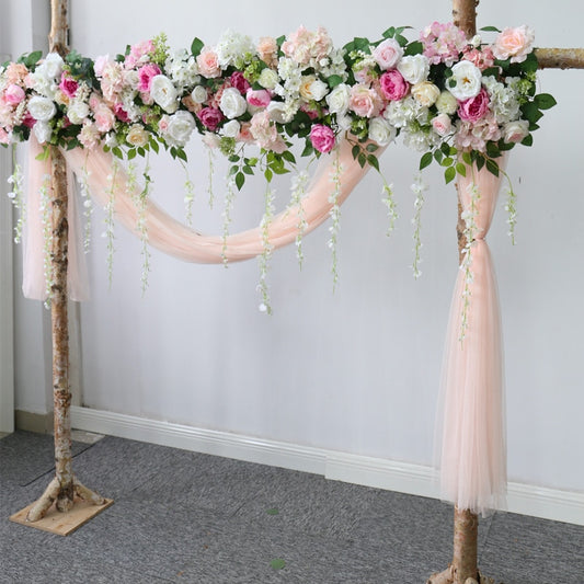 Qfdian wedding decorations hot sale new wedding road lead rose flower row Silk wedding stage artificial flower home decor holiday celebration decoration plants wall