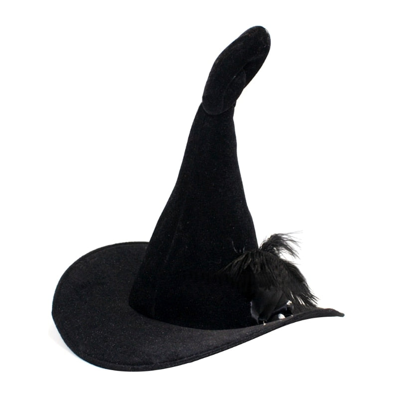 Qfdian halloween decorations halloween costumes halloween gift Halloween Halloween Witch Wizard Hat Party Costume Headgear Devil Cap Cosplay Props Decoration Accessories for Adult Women Men