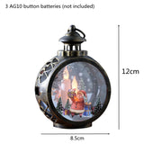 Qfdian valentines day gifts for her Santa Claus Snowman Lantern Light Merry Christmas Decor for Home Christmas Tree Ornaments Xmas Gifts Navidad New Year