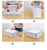 Qfdian 6 Pcs Transparent Plastic Shoe Storage Boxes Fantastic Clothes Storage Containers Box Japanese Flip Drawer Toy Organizer