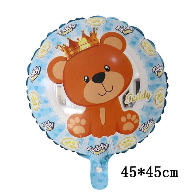 Qfdian Party decoration 91*65cm Love Bear Aluminum Foil Balloon Kids Birthday Party Wedding Decoration Baby Shower Helium Balloon Air Globos Supplies