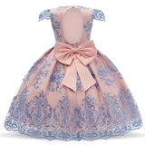 QFDIAN New Year Costume Big Bow Kids Girl Wedding Kids Dresses For Girls Princess Party Pageant Formal Dress Prom Girls Christmas Dress