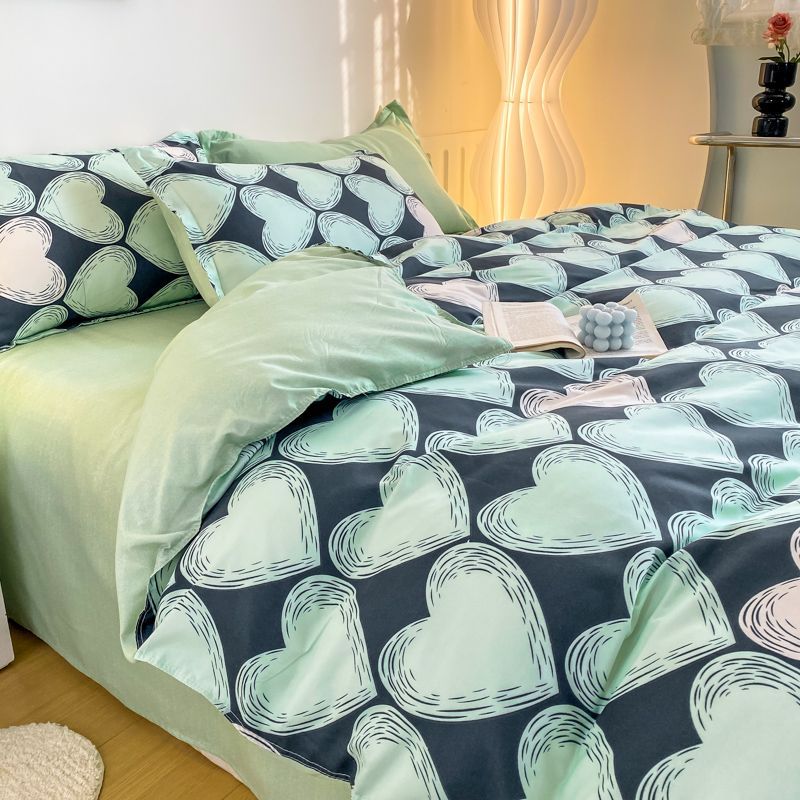 Dinosaur Bedding Set Kawii Boys Girls Duvet Cover Flat Sheet Pillowcase New Single Queen Bed Linen Soft Kids Home Textile