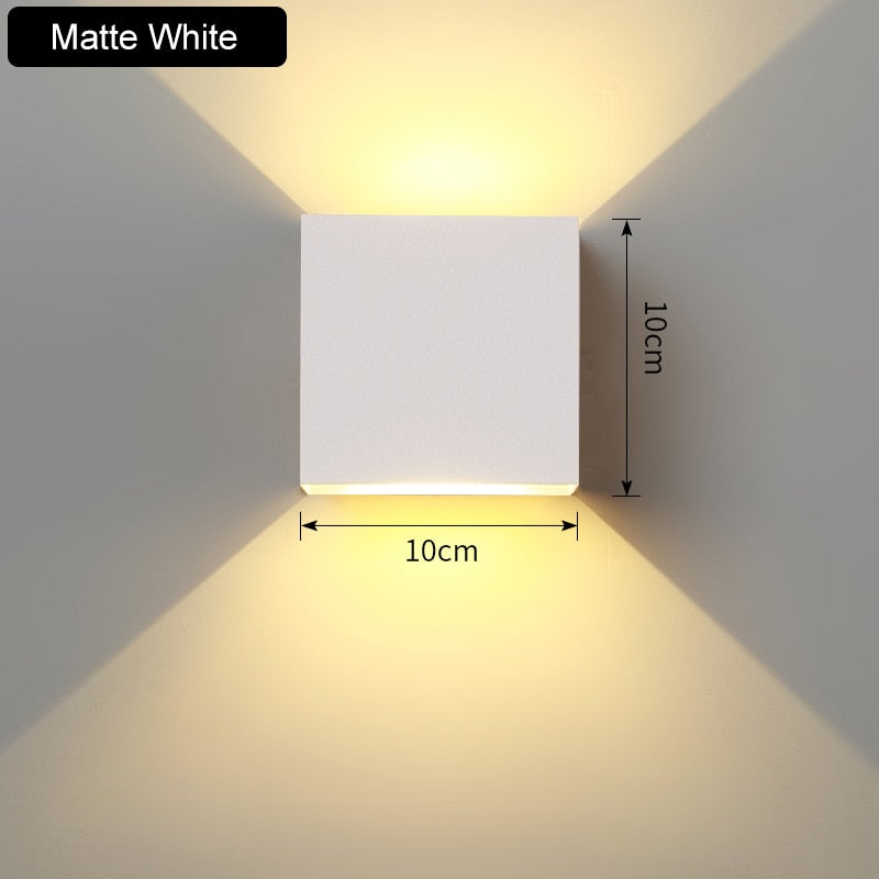 6W Up and Down Wall Lamps gold silver LED Aluminium Wall Light LED Wall Lamp For Bedroom Living Room Corridor Aside Lighting