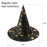 Qfdian halloween decorations halloween costumes Lighted Witch Hats Halloween Decorations Can Be Hung Tree Hanging Ornament Halloween Costume Cosplay Wicked Witch Supplies