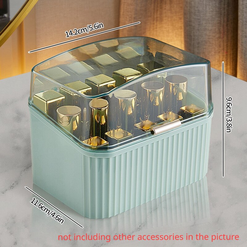 Lipstick storage box lid Dustproof Lipstick Holder Box Desktop Makeup Organizer Waterproof Cosmetics Display