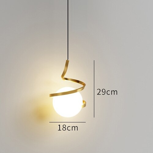 Nordic Style Modern Simple Lighting Bedroom Bedside Bar Light Dining Room Lamp Background Wall Island Table Pendant Lamp Study