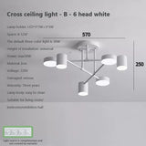 Modern Creative Chandelier LED Lighting Romantic Minimalist Black White Golden Bedroom Living  Dining Room Ceiling Decor Lamp