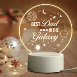 Qfdian father's day gifts Birthday Thanksgiving Gifts for Dad from Daughter Son Personalized Acrylic 3D LED Night Light Bedroom Decoration