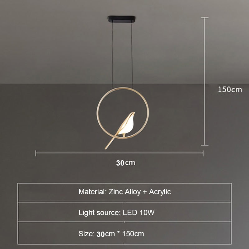 Modern Simplicity LED wall lamp Magpie bird model Light sconce light indoor lighting home kitchen bedside bedroom living room