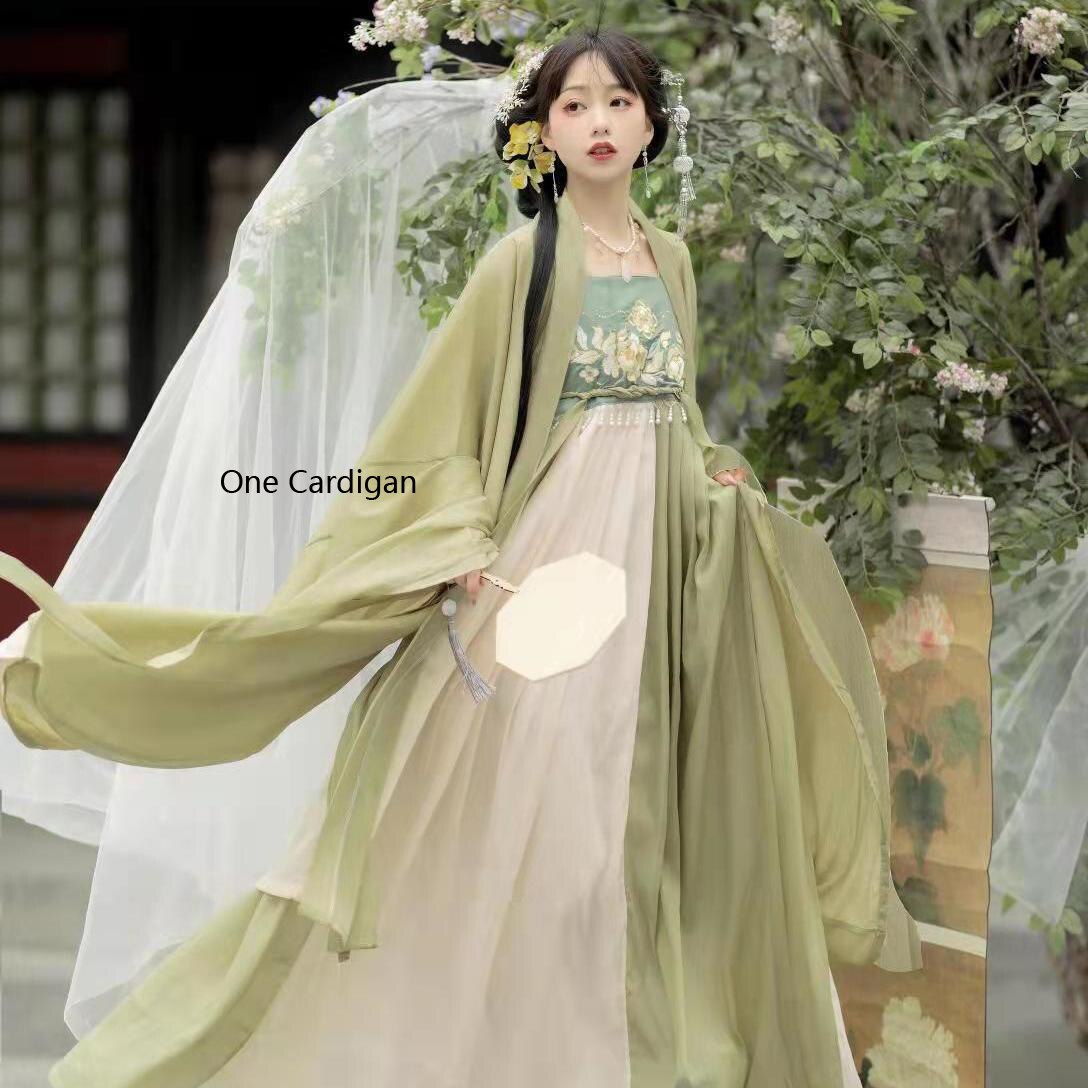 Tang Dynasty Hanfu Women's Hezi Skirt Traditional Clothes Chinese Style Fairy Retro Daily Suit Spring and Summer Costumes