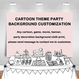 Qfdian Party gifts Party decoration hot sale new Mehofond Photography Background Boho Rainbow Baby Shower Girl Birthday Party Cake Table Decor Banner Backdrop Photo Studio Props