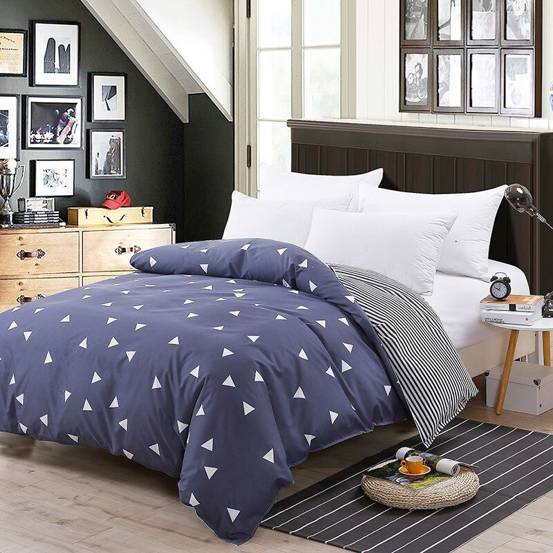 1 piece Quilt Cover Nordic Simple Duvet Cover 180x220 Single Double Queen King Adult KidsBedclothes Bedding Bedroom