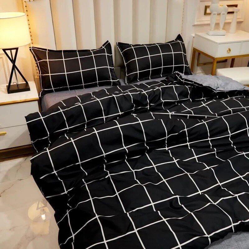 Starlit Sky Bedding Set Boys Girls Twin Queen Size Duvet Cover Flat Sheet Pillowcase Bed Linen Kids Adult Fashion Home Textile