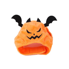 Qfdian Pet Outfits Halloween Festival Pumpkin Hat for Cat Scary Devil Pet Costume Dog Caps Christmas Cosplay Hat Warm Winter Puppy Neck Accessories