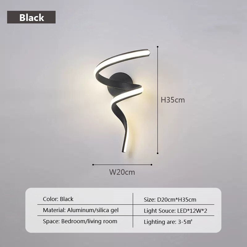 Modern Minimalist LED Wall Lamp Home Indoor Decor wall Sconce For Living Room Bedroom Bedside Lustres Backgroud Light Decoration