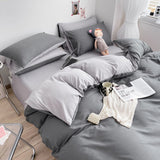 Nordic Plaid Bedding Set Black Grey Soft Bed Linen Single Full Queen Size Duvet Cover Flat Sheet Pillowcases Kit