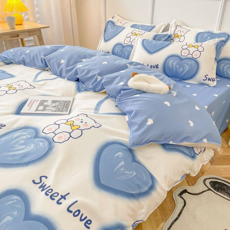 Starlit Sky Bedding Set Boys Girls Twin Queen Size Duvet Cover Flat Sheet Pillowcase Bed Linen Kids Adult Fashion Home Textile