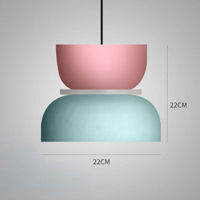 Qfdian home decor hot sale new New Modern Pendant Lamp Led Nordic Hanging Suspension Bedside Living Bedroom Study Bar Dining Room Lighting Macaron Decor Lights