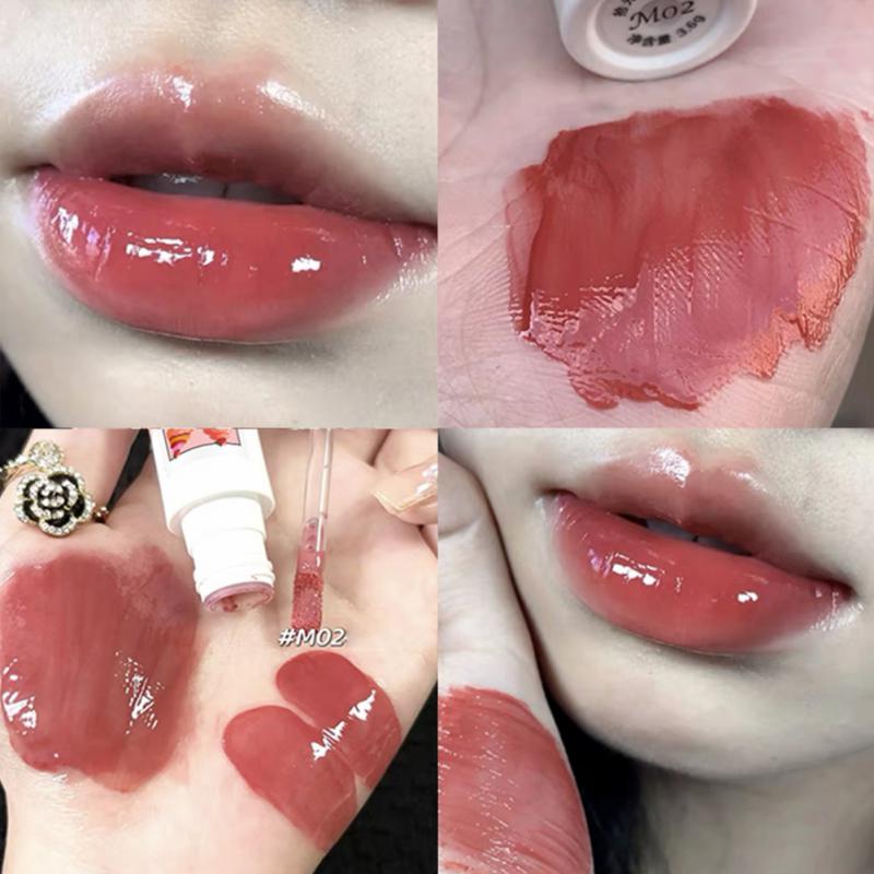 Mirror Lip Gloss Water Glass Lipgloss Moisturizing Liquid Lipstick Sexy Red Lip Tint Lip Glaze Makeup Korean Cosmetics