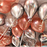 12pcs 5/10/12inch Metal Pearl Latex Balloons Chrome Glossy Metallic Colors Balloon Globos Gold Birthday Party Event Decoration