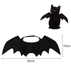 Qfdian halloween decorations halloween costumes halloween giftCute Halloween Small Dogs Cat Costume Vampire Small Pet Cat Bat Wings Halloween Cat Wings Accessories Halloween Decorations