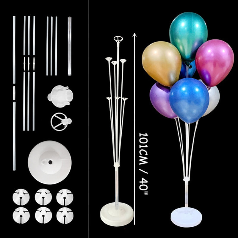 1/2Set Column Balloon Stand for Baby Shower Birthday Wedding Party Decoration Eid Baloon Arch Kit Pump Clip Ballons Accessories