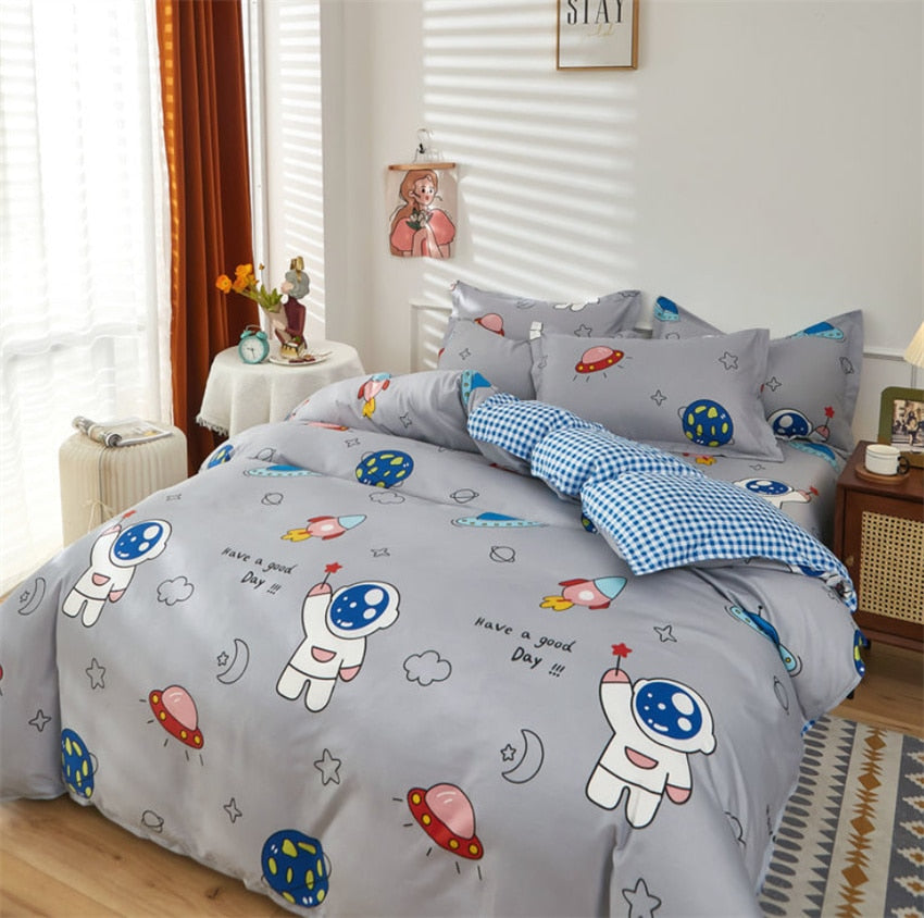 Rainbow Bear Printed 1pc Duvet Cover Polyester Cotton Bedclothes Comforter Cover Single Twin Full Queen King Size Quilt Cover