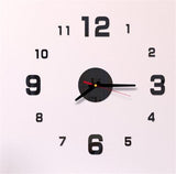 Mini Home Wall Clock 3D DIY Acrylic Mirror Stickers For Home Decoration Living Room Quartz Needle Self Adhesive Hanging Watch