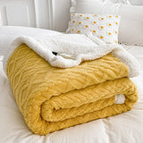 Qfdian Plaid Bed Blanket Children Adults Warm Winter Blankets And Throws Thick Wool Fleece Throw Sofa Bed Cover Duvet Soft Bedspread
