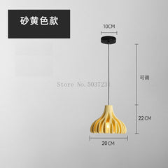 Qfdian home decor hot sale new Designer Macarone Resin Pendant Lights Bar Study Restaurant Hanging Lamp Modern LED Decor Home Nordic Luminaire Lustre Lighting