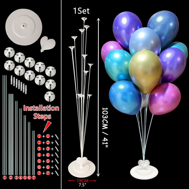 1/2Set Column Balloon Stand for Baby Shower Birthday Wedding Party Decoration Eid Baloon Arch Kit Pump Clip Ballons Accessories