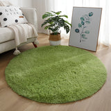 Plush Round Rug White Children Carpets for Living Room Home Decor Soft Kid Bedroom FloorPlay Mat Baby Room Fluffy Cute Rug