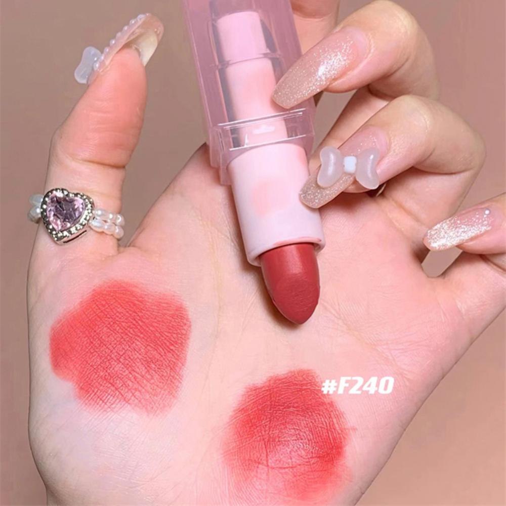 Pink Bear Lipstick Matte Velvet Lip Gloss Sexy Red Lip Tint Makeup Waterproof Lipgloss Long Lasting Lip Stick Korean Cosmetics