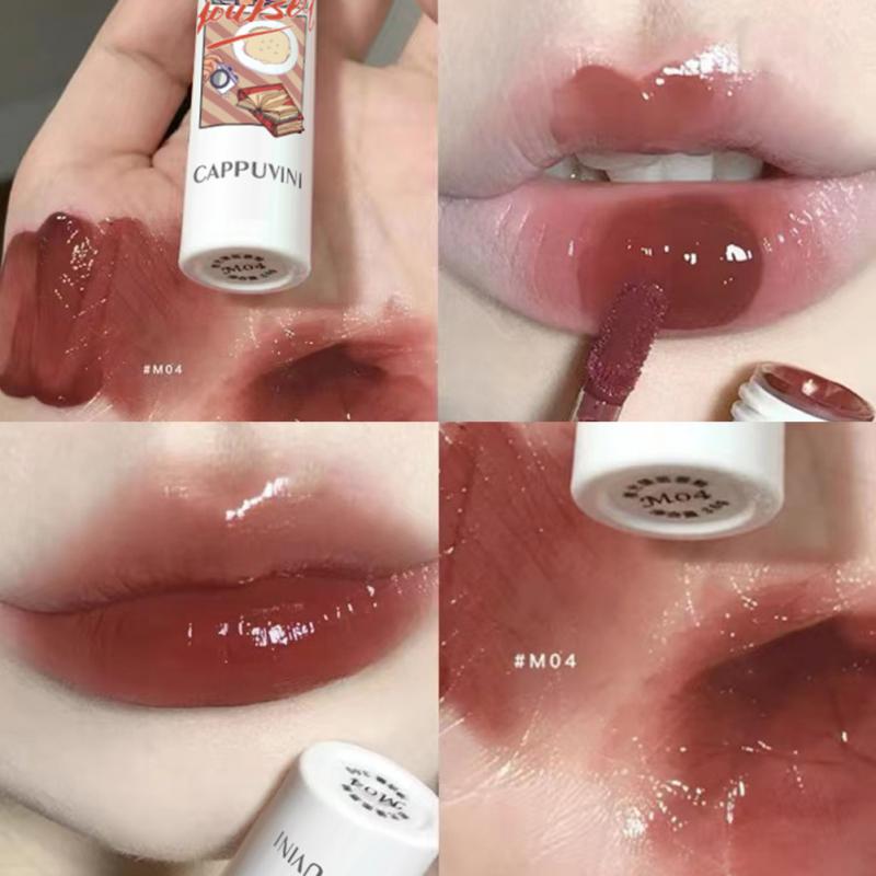 Mirror Lip Gloss Water Glass Lipgloss Moisturizing Liquid Lipstick Sexy Red Lip Tint Lip Glaze Makeup Korean Cosmetics