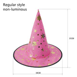 Qfdian halloween decorations halloween costumes Lighted Witch Hats Halloween Decorations Can Be Hung Tree Hanging Ornament Halloween Costume Cosplay Wicked Witch Supplies