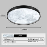 Chandelier Moon 48W Dimmable  Led Ceiling Lamp Moon for Bedroom Dining Room Ceiling Lights Home Indoor Lighting Decor Lamp