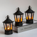Qfdian halloween decorations Halloween Decorations Led Candle Light Vintage Witch Castle Pumpkin Ghost Hanging LED Lantern Lamp Haloween Party Decor Supplies