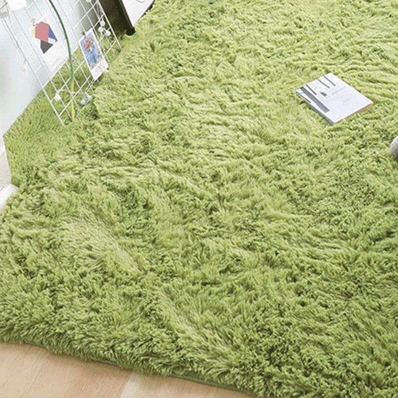 Furry Carpet Living Room Mat Modern Bedroom Nordic Style Decoration Carpet Large Size Black Gray White Non Slip Children's Rugs