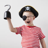 Qfdian halloween decorations halloween costumes halloween gift Halloween Pirate Hat Cap Decoration Kids Adult Halloween Masquerade Captain Cosplay Costume Props Pirate Theme Birthday Party