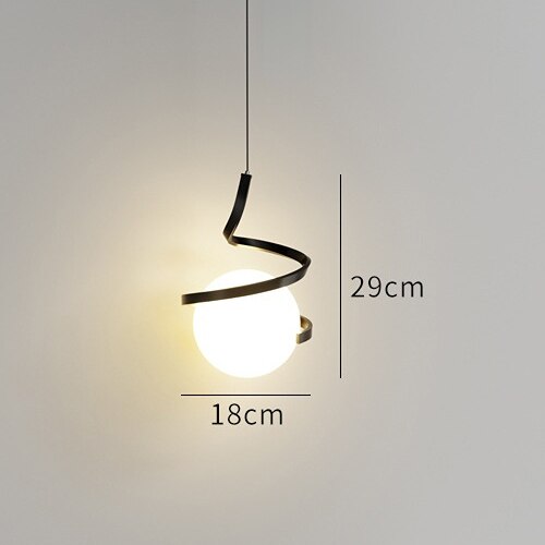 Nordic Style Modern Simple Lighting Bedroom Bedside Bar Light Dining Room Lamp Background Wall Island Table Pendant Lamp Study